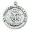 Sterling Silver Saint Michael with 24-inch Chain