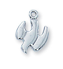 Sterling Silver Holy Spirit 16Sr Necklace Set-inch