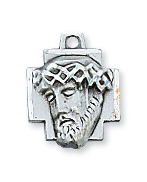 Sterling Silver Ecce Homo with 18-inch Chain
