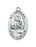 Sterling Silver Medal of Saint Gerard with 18-inch Chain - Engravable