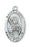 Sterling Silver Medal of Saint Lucy with 18-inch Chain - Engravable