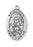 Sterling Silver Medal of Saint Rita with 18-inch Chain - Engravable