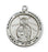 Sterling Silver Round Saint Jude 18-inch Chain and Box