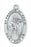 Sterling Silver Medal of Saint Francis 24-inch Chain - Engravable