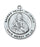 Sterling Silver Round Sacred Heart 24-inch chain&-inch