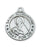 Sterling Silver Medal of Saint Augustine 20-inch Chain - Engravable