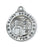 Sterling Silver Medal of Saint Benedict 20-inch Chain - Engravable
