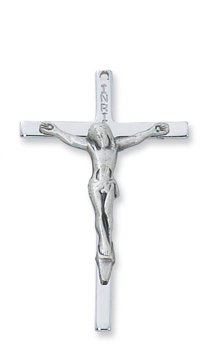 Sterling Silver Crucifix with 24-inch Chain