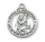 Sterling Silver Saint Christopher Open Rd Medal 20-inch,