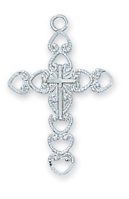 Sterling Silver Cross with 18-inch Chain