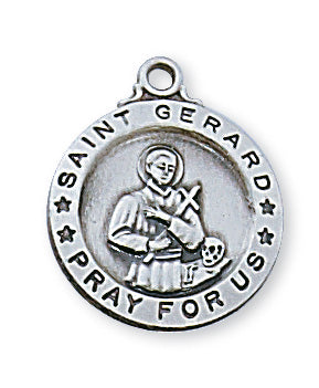 Sterling Silver Saint Gerard 18-inch Chain