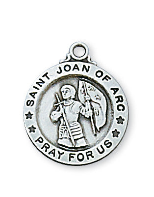 Sterling Silver Sml Saint Joan Arc 18-inch Chain — faithshop.com