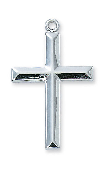 Sterling Silver Cross with 24-inch Chain