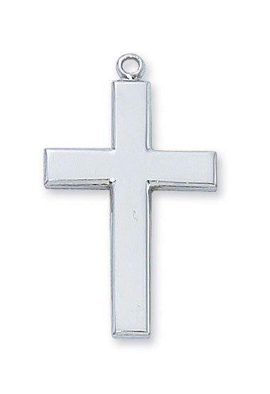 Sterling Silver Cross with 24-inch Chain