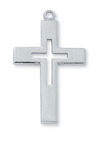 Sterling Silver Cross 24: Necklace Set