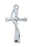 Sterling Silver Cross with Stone with 18-inch Chain