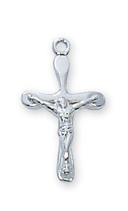 Sterling Silver Crucifix with 16-inch Chain