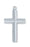 Sterling Silver Engraved Cross 24-inch Chain
