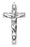 Sterling Silver Small Crucifix 18-inch Chain and Box