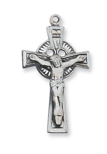 Sterling Silver Small Crucifix with 18-inch Chain