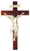 Baroque Style Crucifix White Alabaster 14-inch