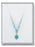 4mm Blue Swarovski Pearls with Sterling Silver Blue Enamel Miraculous Pendant 18-inch Chain