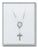 4mm Swarovski Crystal Pendant with Sterling Silver Miraculous Medal and Crucifix 18-inch