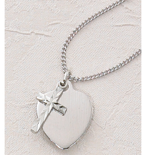 16-inch Cross Heart Pendant