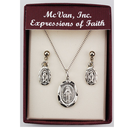 Rf Oval Miraculous Pendant And