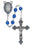 7MM Blue Rosary with Blue Stones