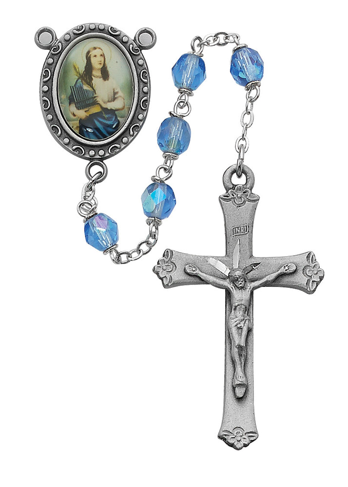 St Cecilia Rosary - Engravable