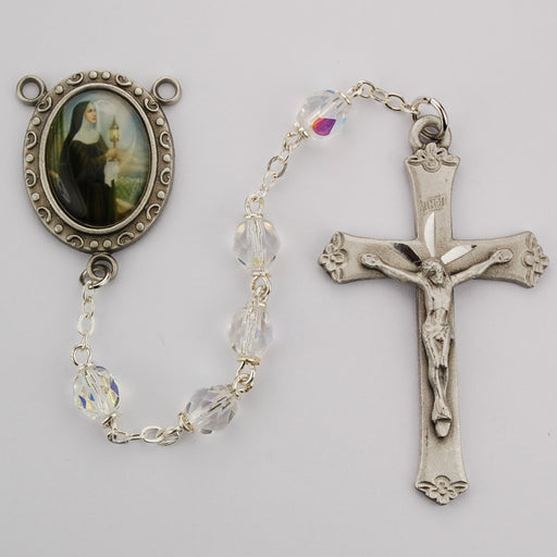 St Clare Rosary - Engravable