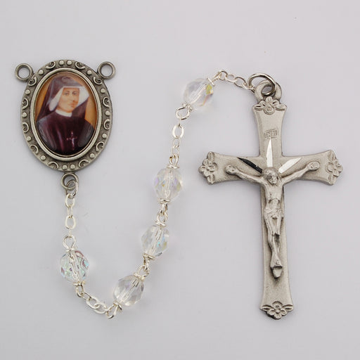 St Faustina Rosary - Engravable