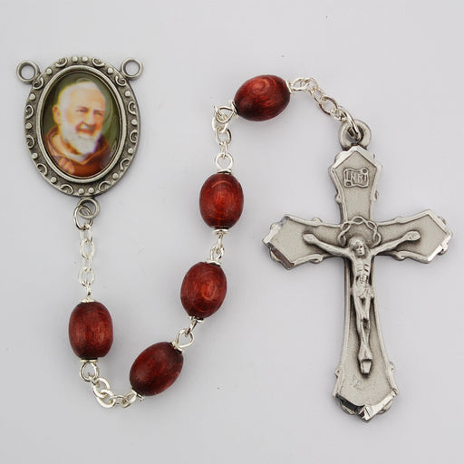 St Padre Pio Rosary - Engravable