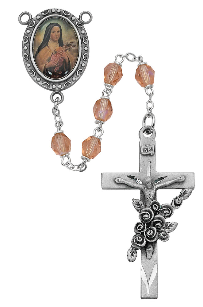 St Therese Rosary - Engravable