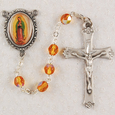 Our Lady Guadalupe Rosary - Engravable