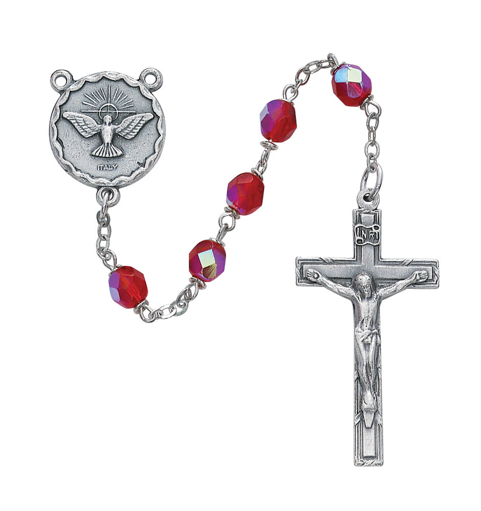 6MM Red Holy Spirit Rosary