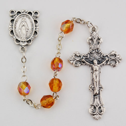 6MM Topaz/November Rosary