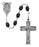 Black Wood Trinity Rosary