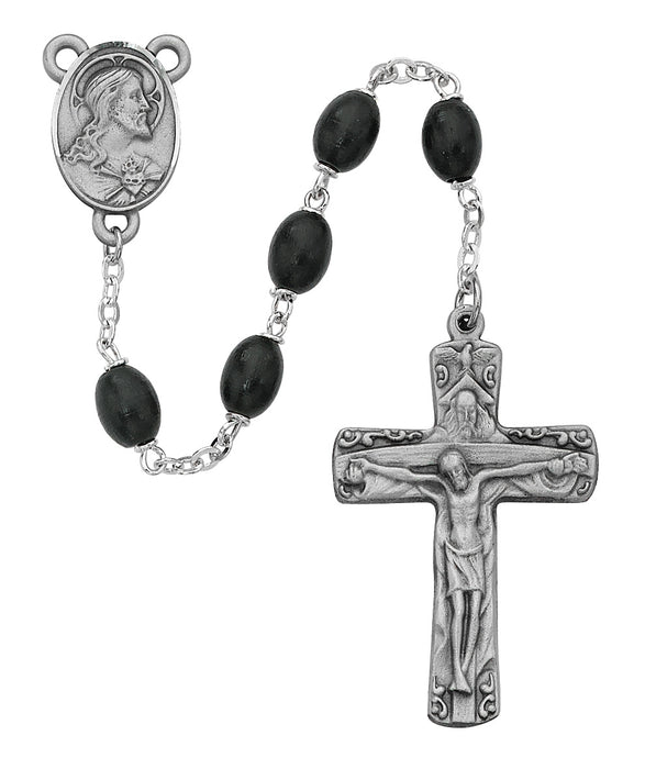 Black Wood Trinity Rosary