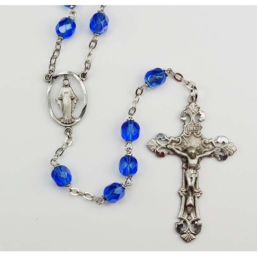 7MM Blue Rosary