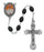 6X8MM Black Bead Pope Rosary