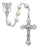 8MM Rhodium Pearl Rosary,Boxed