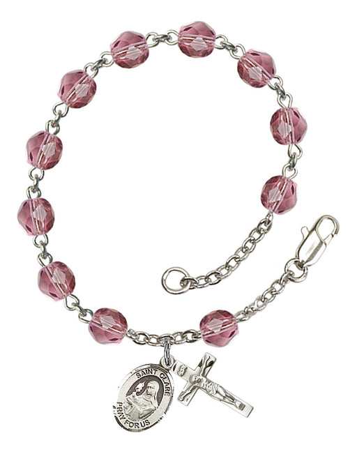 St. Clare of Assisi Rosary Bracelet