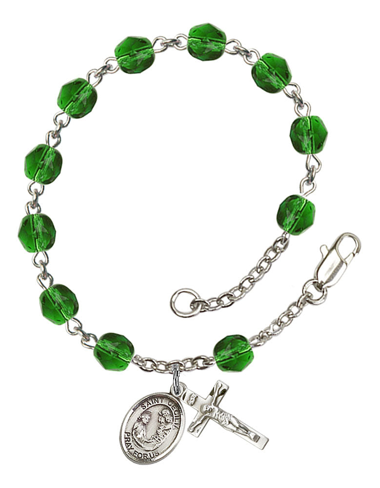 St. Cecilia Rosary Bracelet