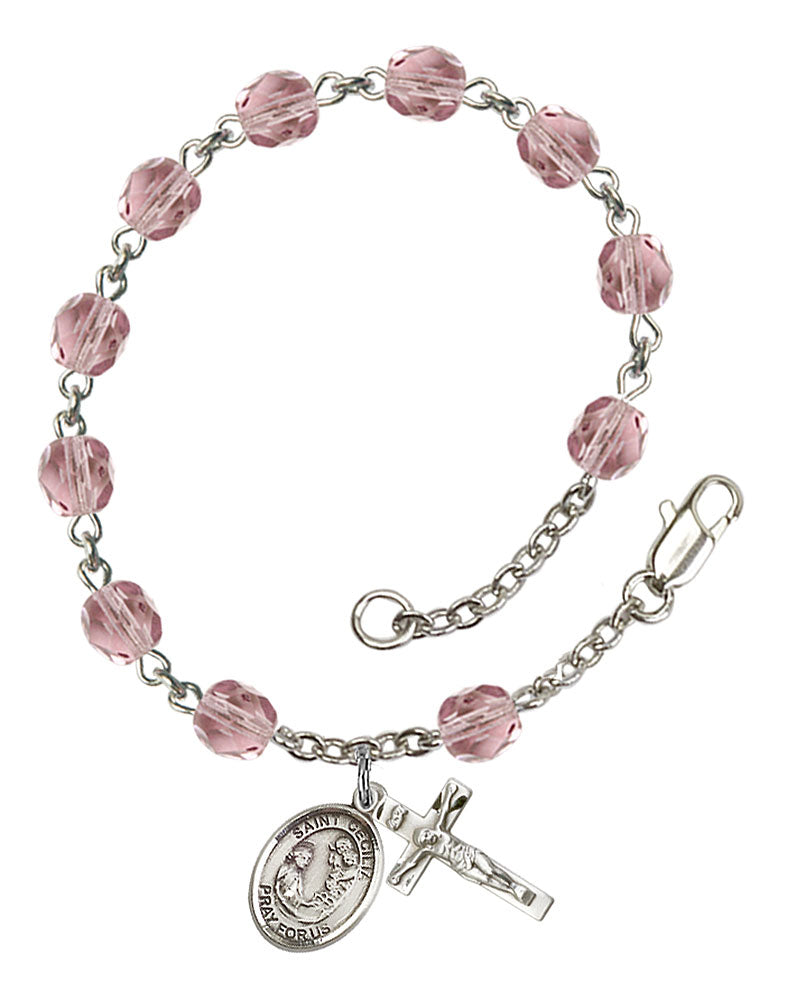 St. Cecilia Rosary Bracelet