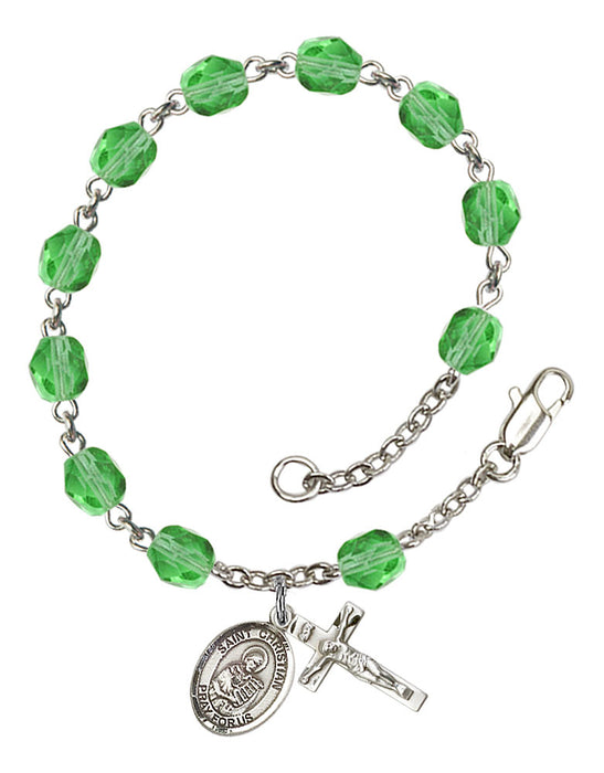 St. Christian Demosthenes Rosary Bracelet