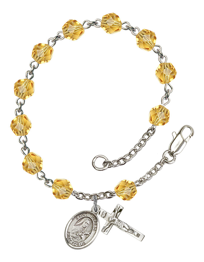 St. Therese of Lisieux Rosary Bracelet