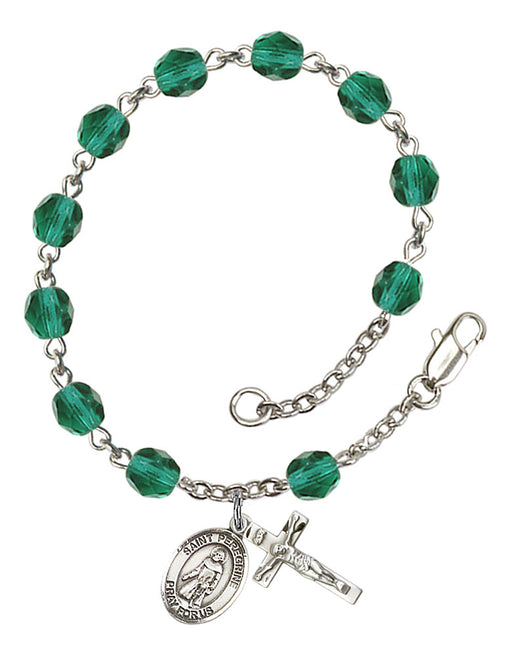 St. Peregrine Laziosi Rosary Bracelet
