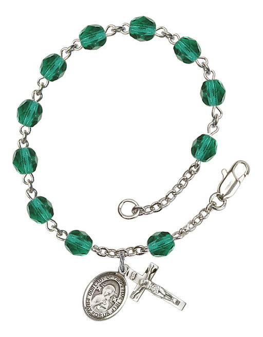 Our Lady of Perpetual Help Rosary Bracelet